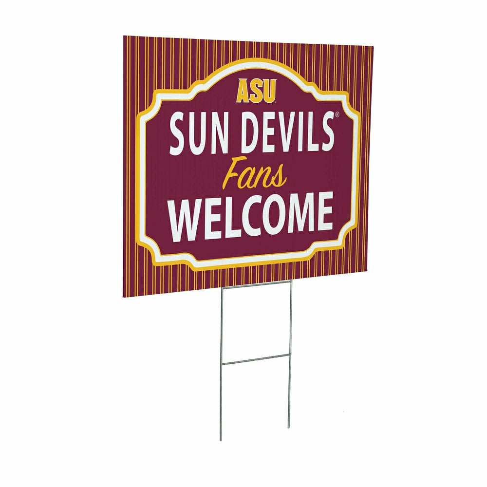 Arizona State University Coroplast Yard Sign, "Fans Welcome"