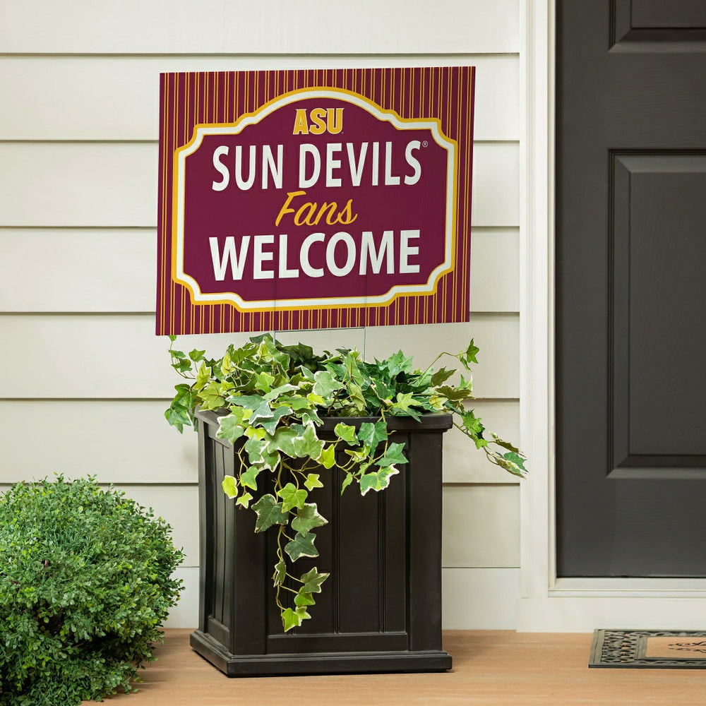 Arizona State University Coroplast Yard Sign, "Fans Welcome"