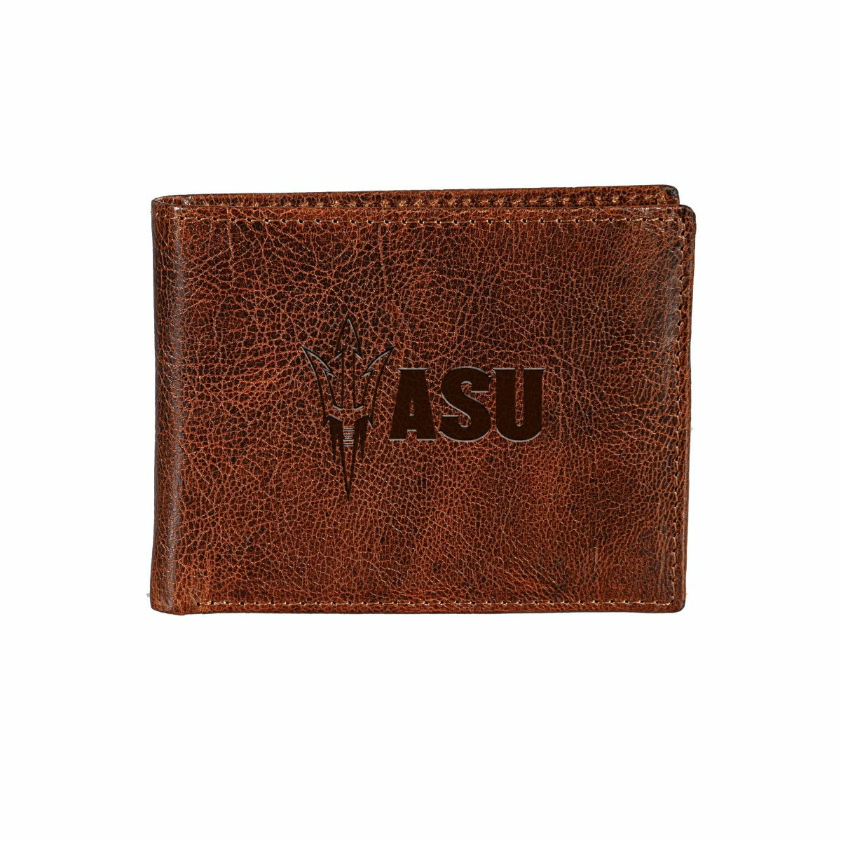 Arizona State University, Embossed 100% Genuine Tumbled Leather Passca