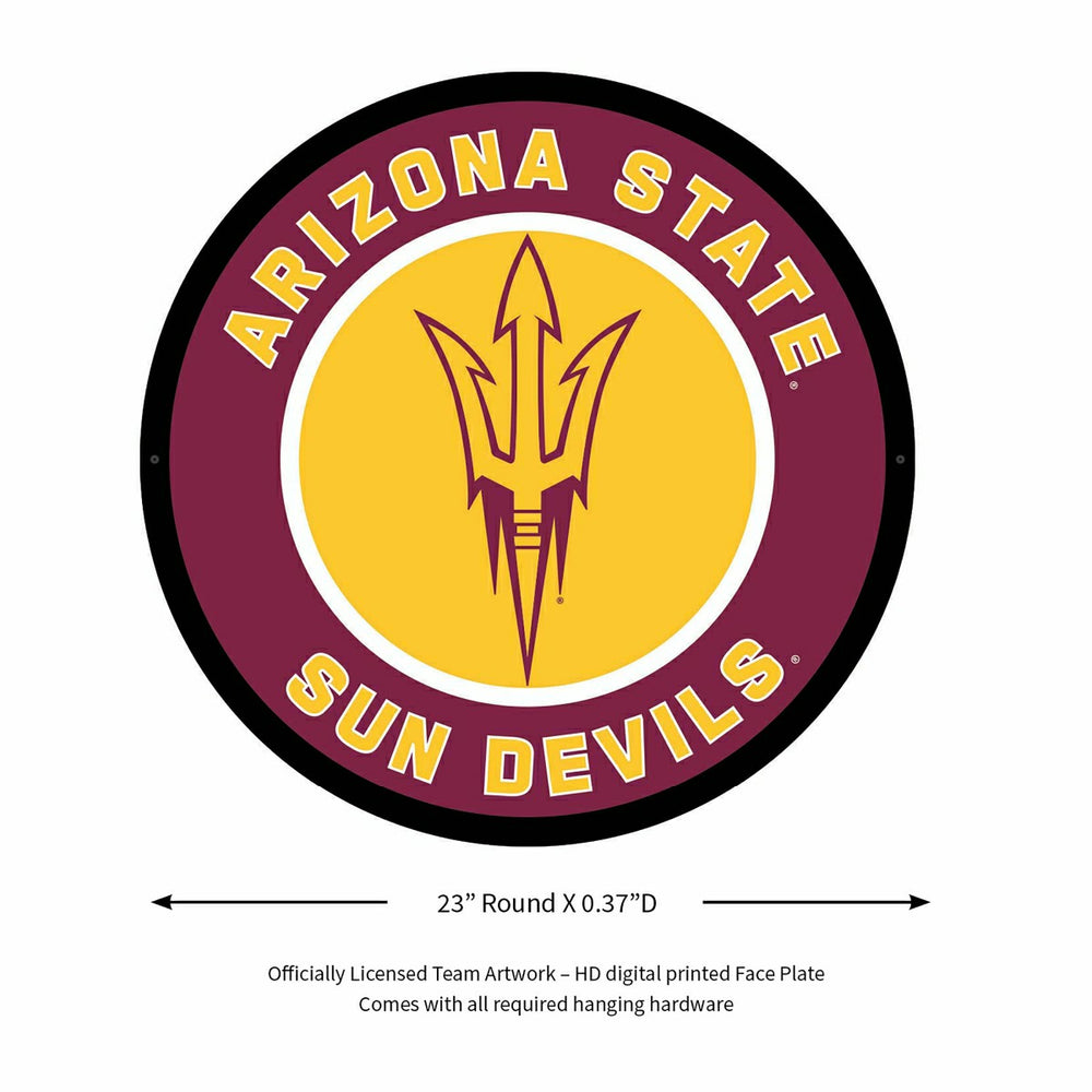 LED Wall Decor, Round, Arizona State University