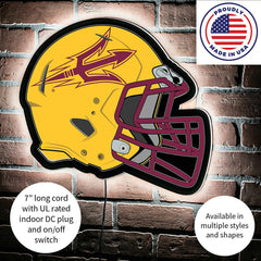 LED Wall Decor, Helmet, Arizona State University