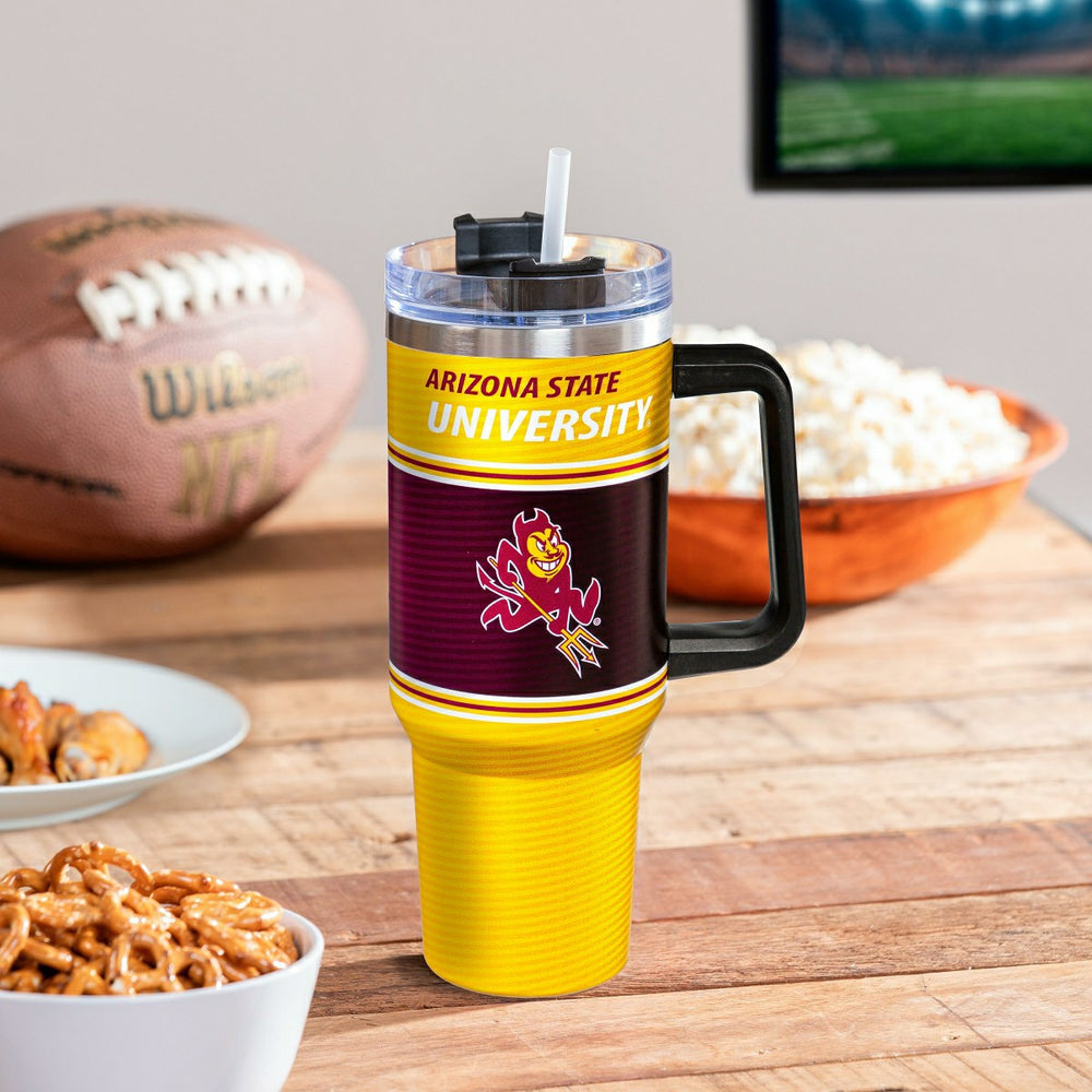 40oz Stainless Steel Canyon Cup w/ Straw, Arizona State University