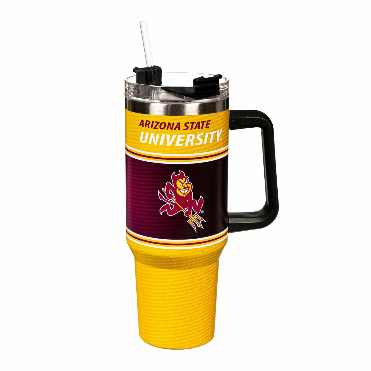 40oz Stainless Steel Canyon Cup w/ Straw, Arizona State University