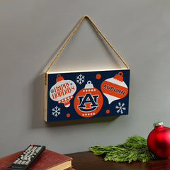 Auburn University Holiday Wood Wall Sign, 6x11