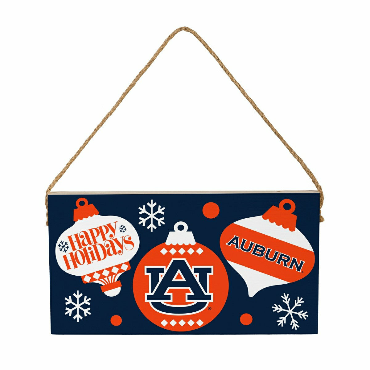 Auburn University Holiday Wood Wall Sign, 6x11