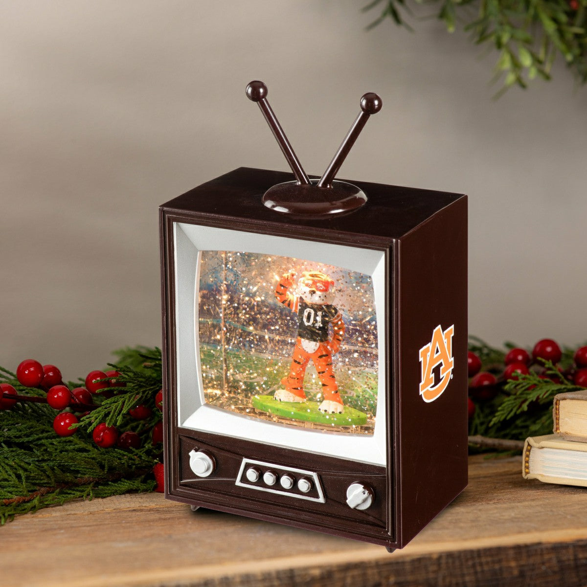 Auburn University Vintage TV Water Lantern