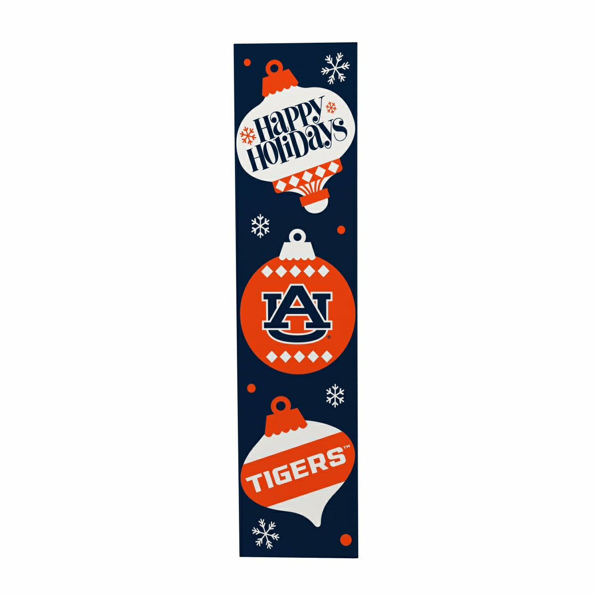 47" Double Sided Leaner, Auburn University, Christmas