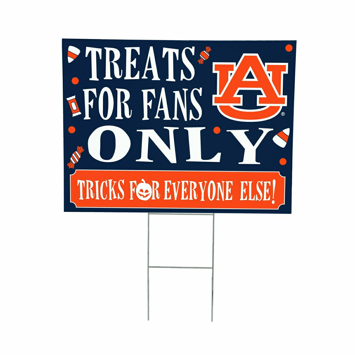 Auburn University Yard Sign, Halloween Treats for Fans