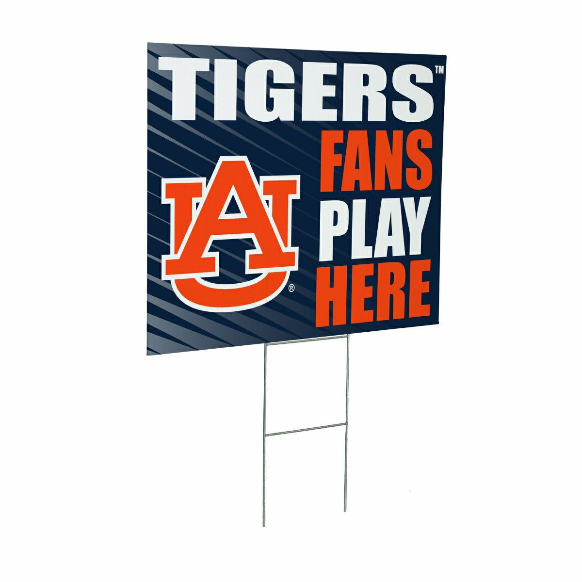 Auburn University Coroplast Yard Sign "Fans Play Here"