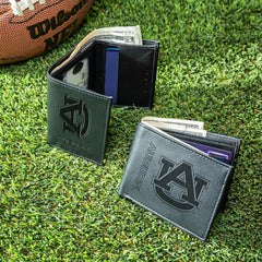 Auburn University, Bi-Fold and Tri-Fold Wallet Gift Set, Black