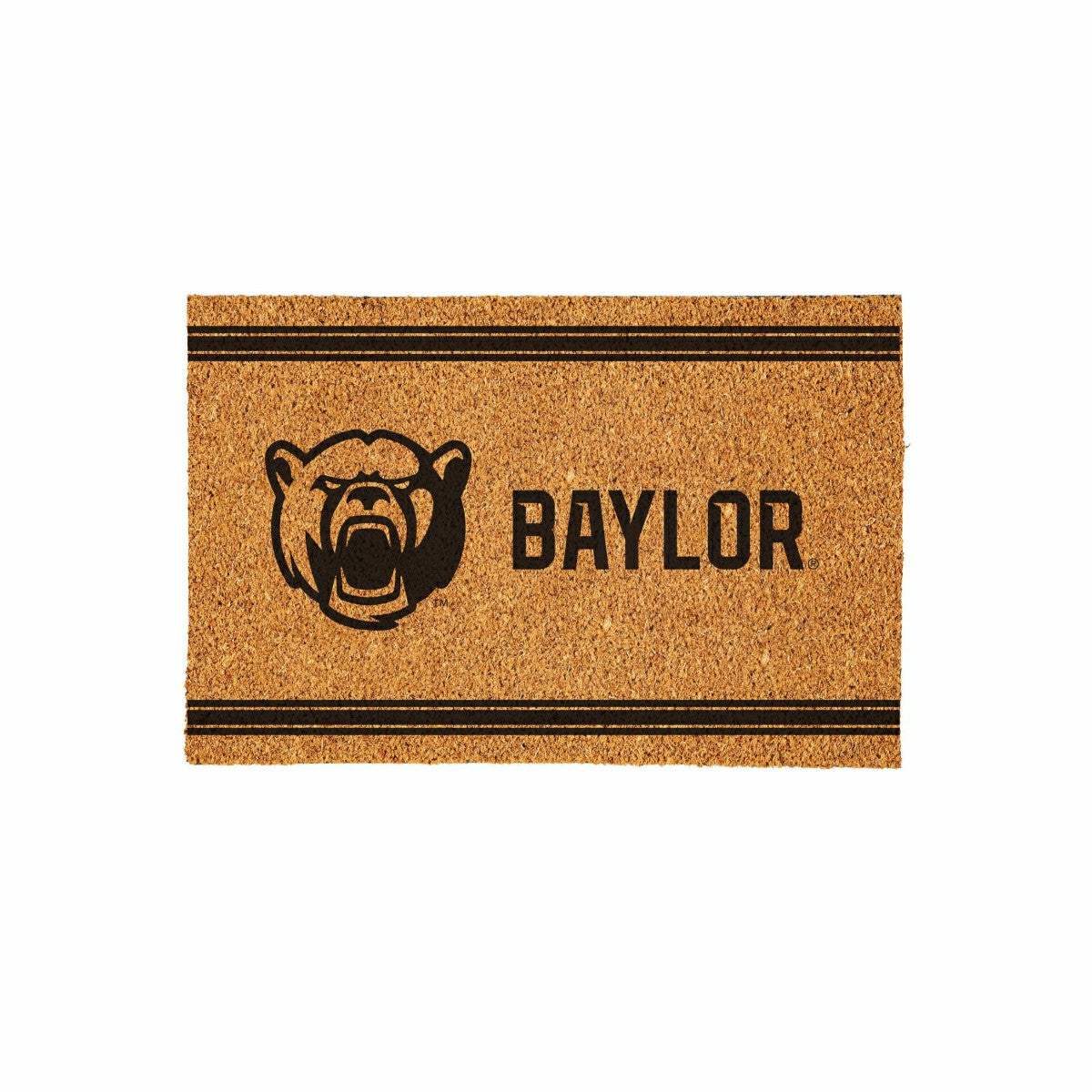 Baylor University Large One Color Coir Mat, 36"x24"
