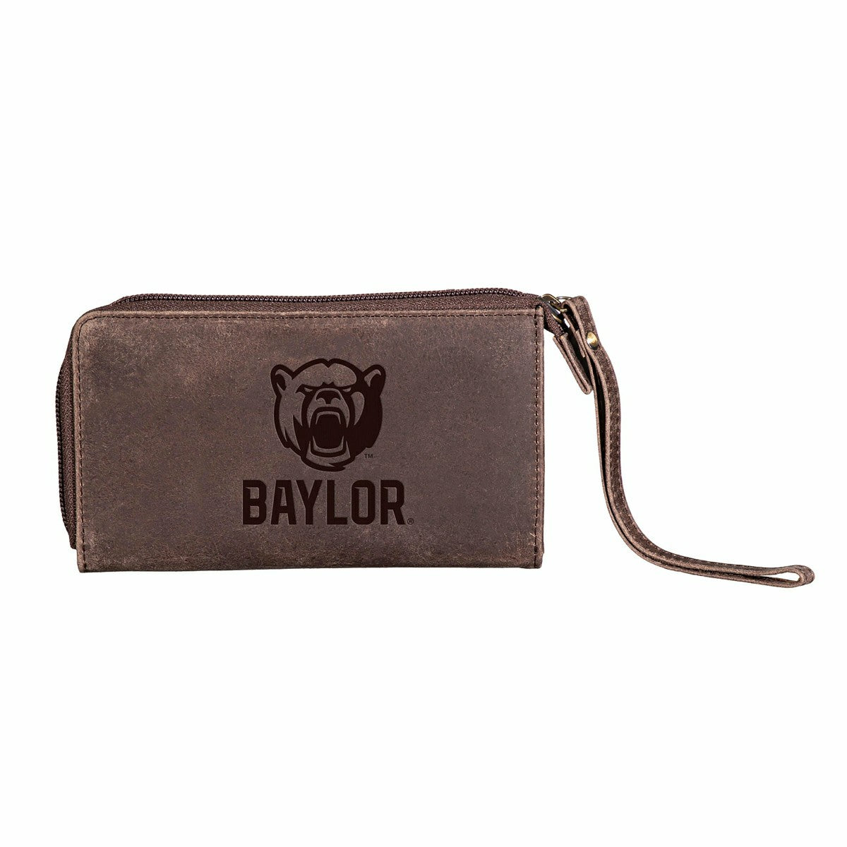 Wristlet Wallet, Brown, Baylor University
