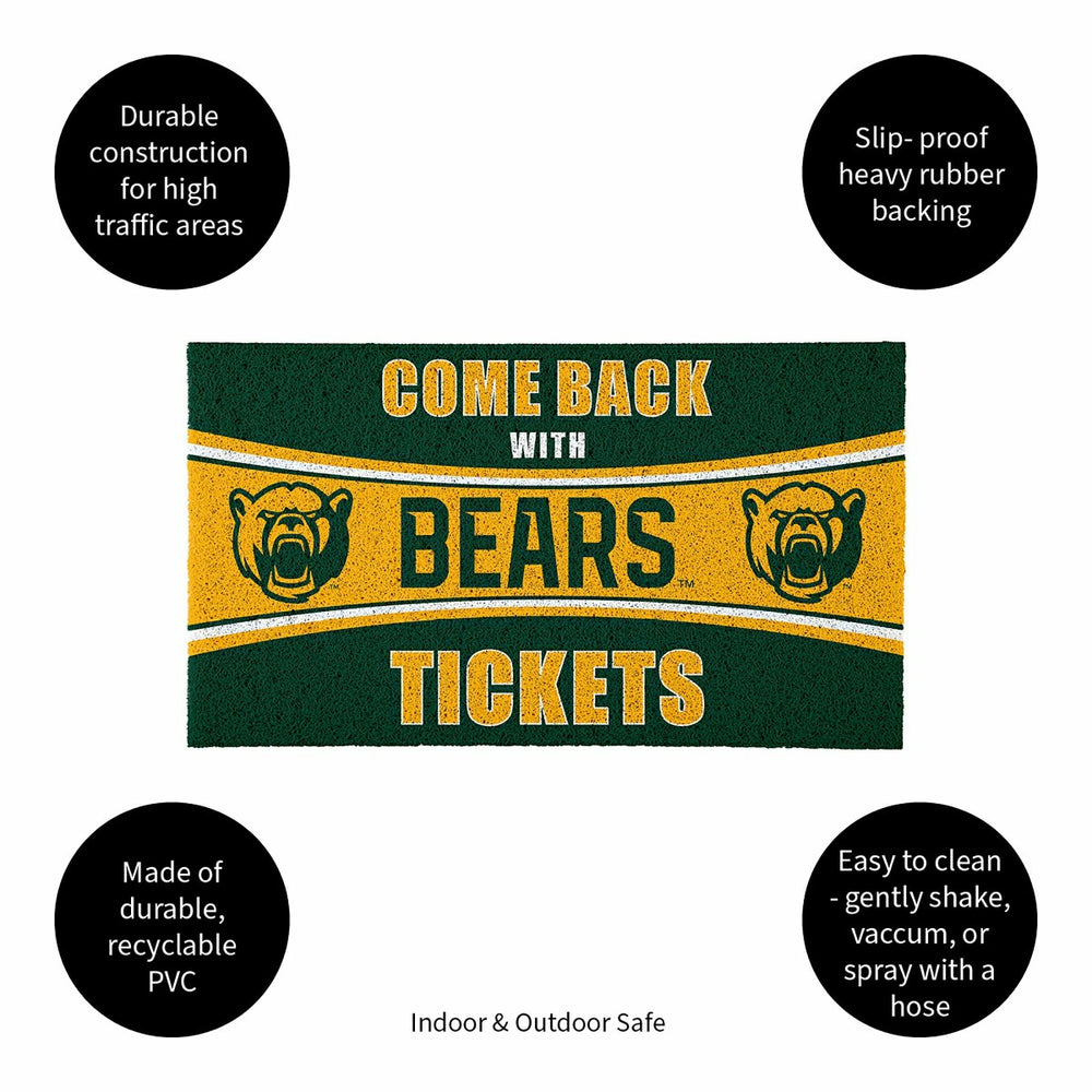 28" x 16" PVC Trapper Mat, Come Back with Tickets, Baylor University