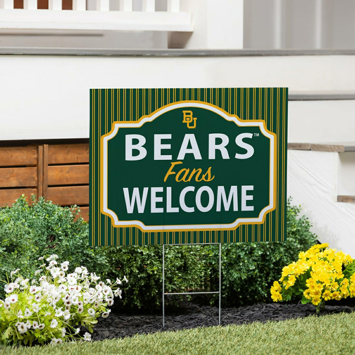 Baylor University Coroplast Yard Sign, "Fans Welcome"