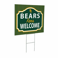 Baylor University Coroplast Yard Sign, "Fans Welcome"