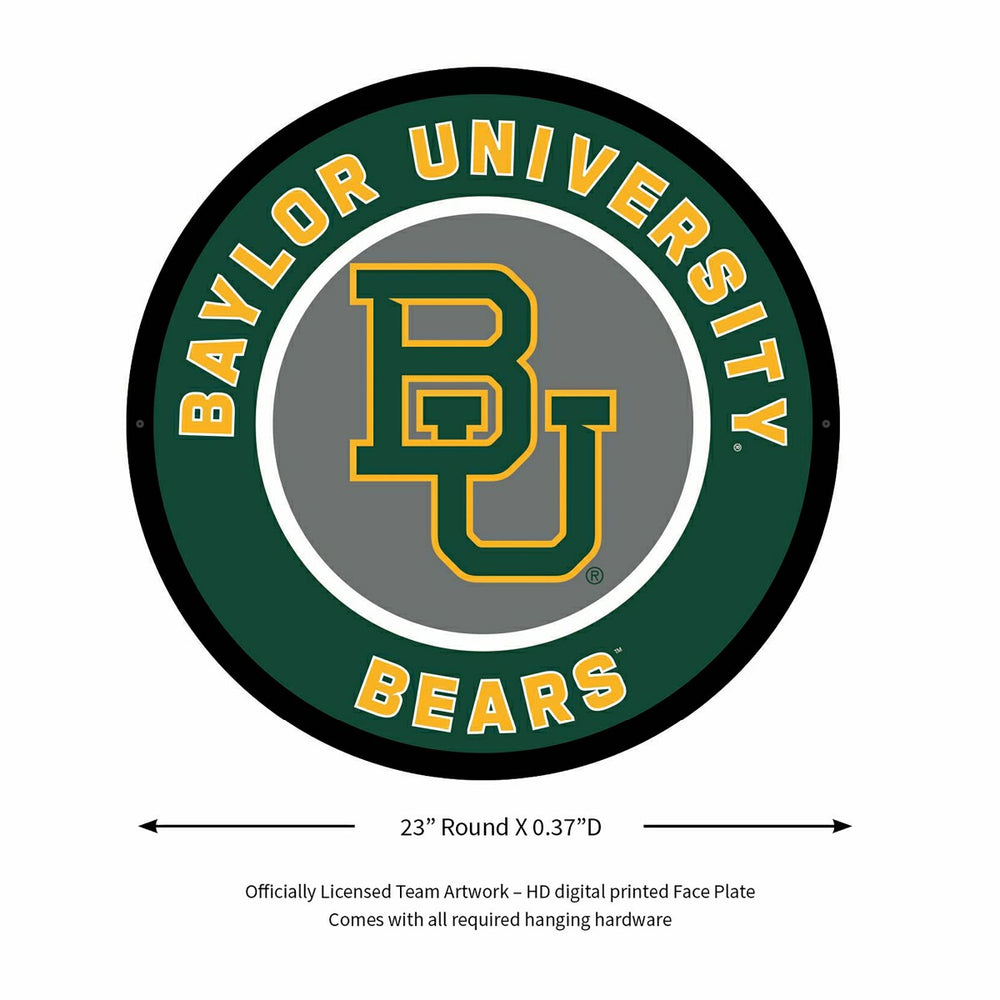 LED Wall Decor, Round, Baylor University