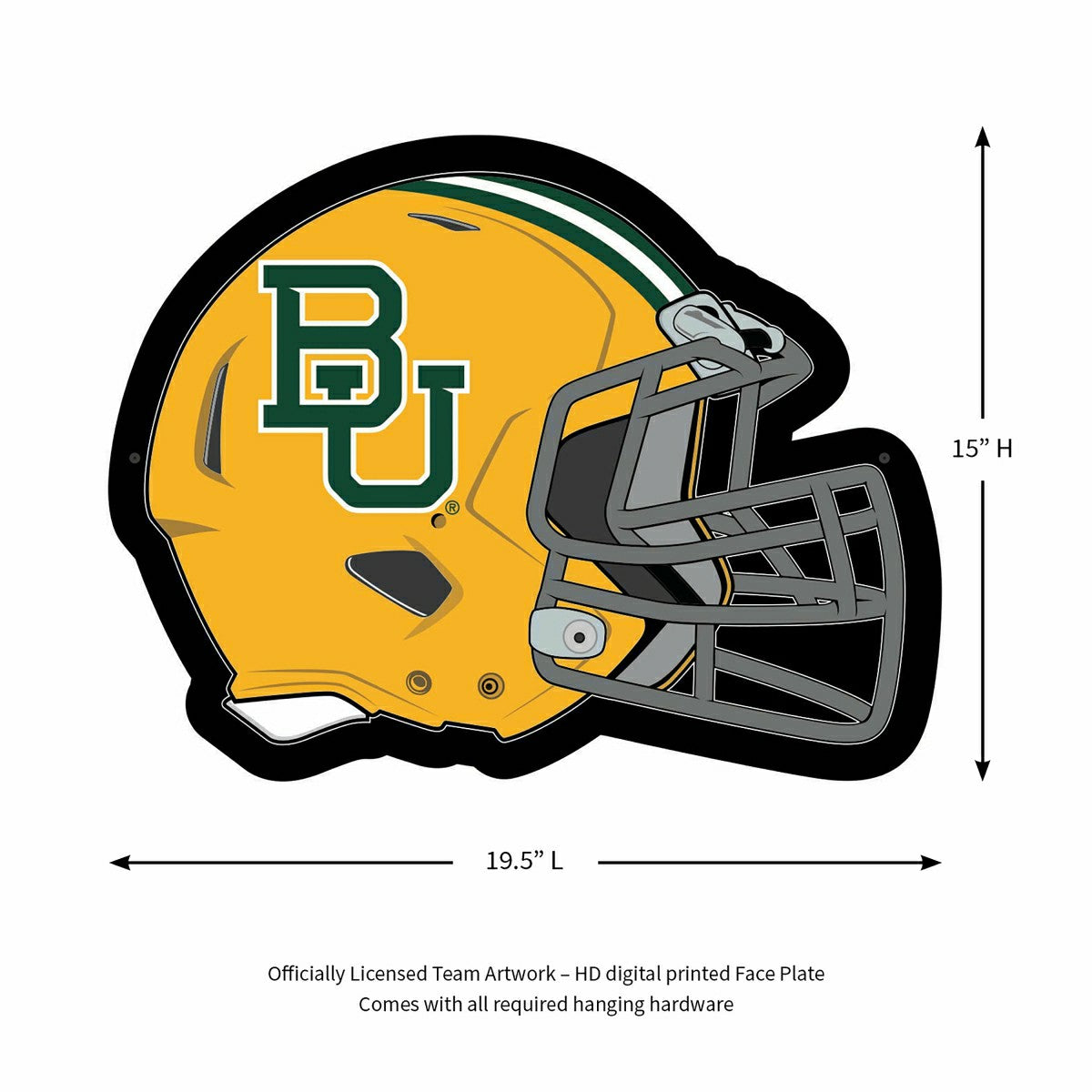 LED Wall Decor, Helmet, Baylor University