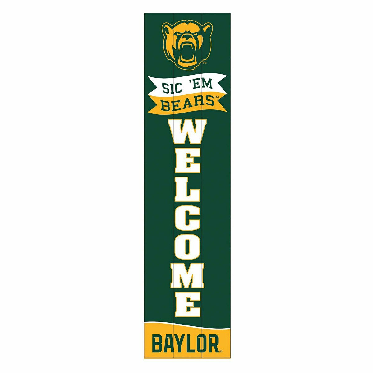 Baylor University Large Single Sided Leaner, 46"