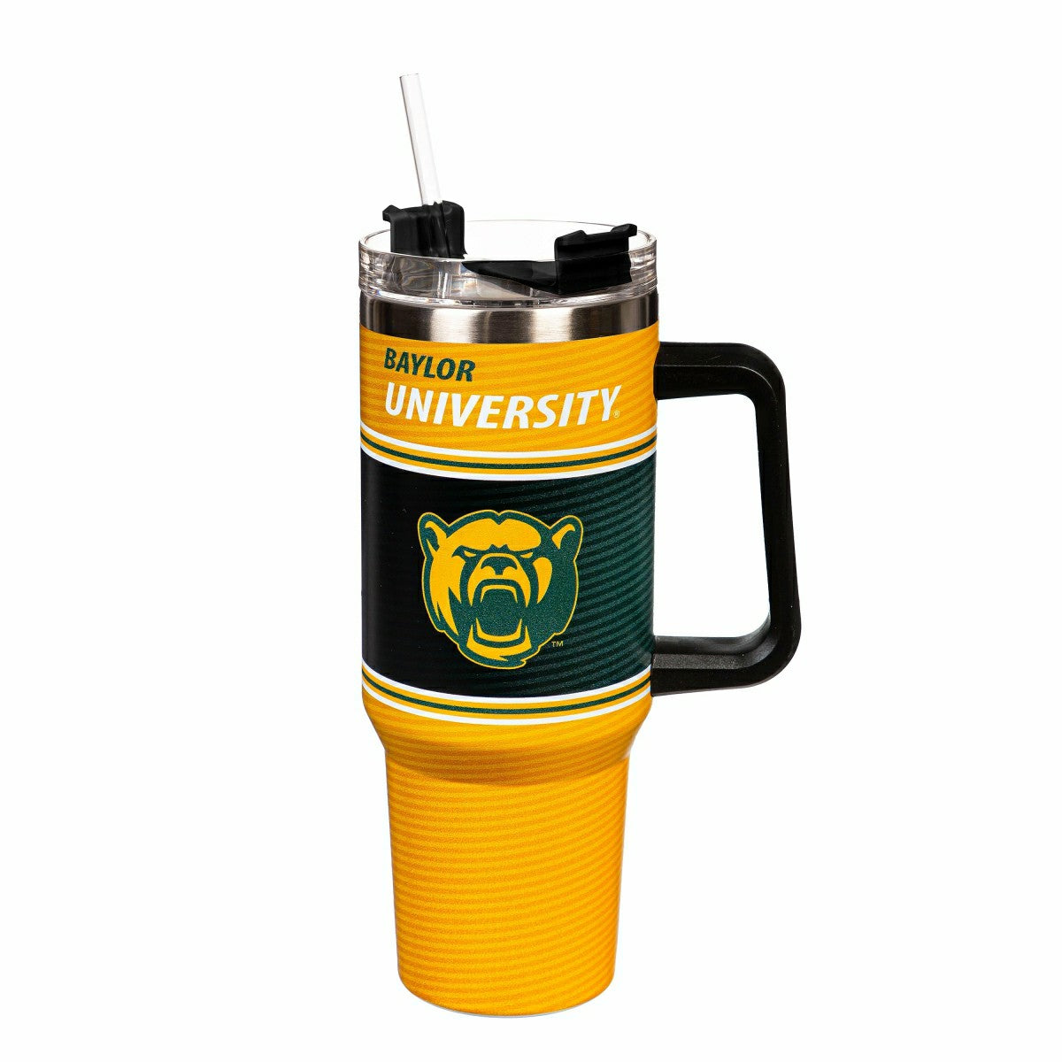 40oz Stainless Steel Canyon Cup w/ Straw, Baylor University