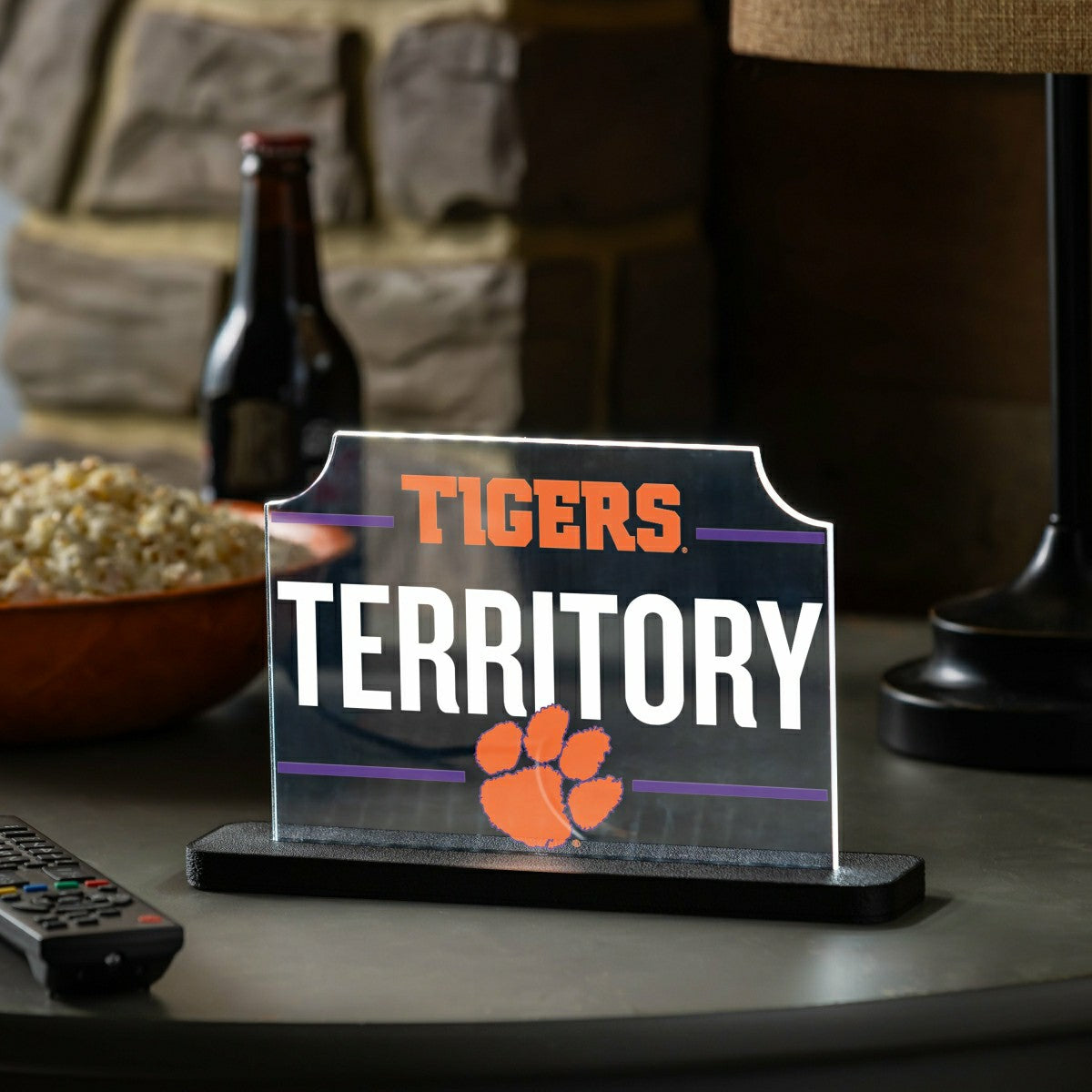 Clemson University College Rectangle Desklite LED Decor