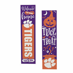47" Double Sided Leaner, Clemson University, Halloween