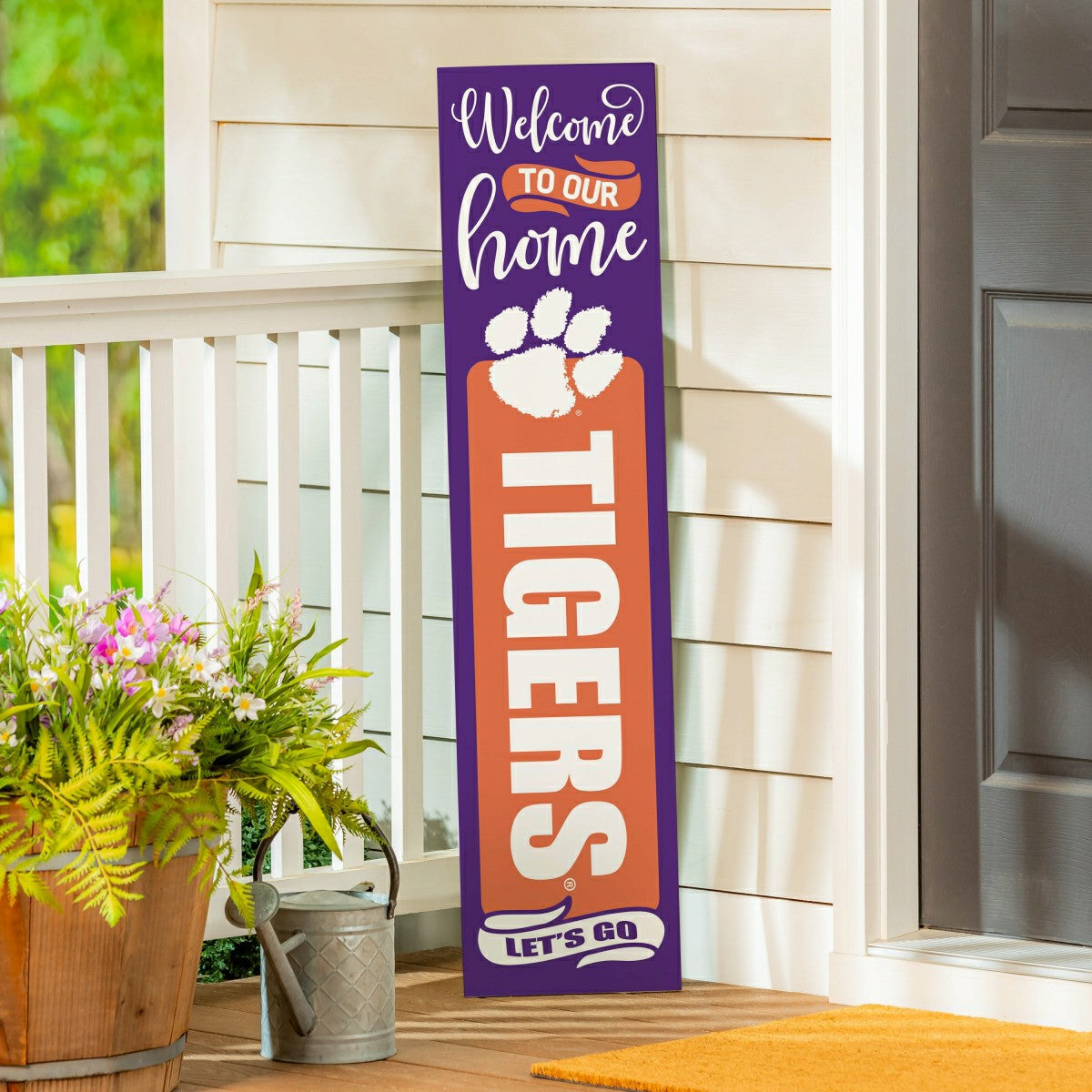 47" Double Sided Leaner, Clemson University, Halloween
