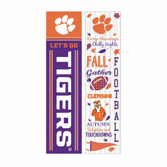 46" Double Sided Leaner, Clemson University, Fall Seasonal