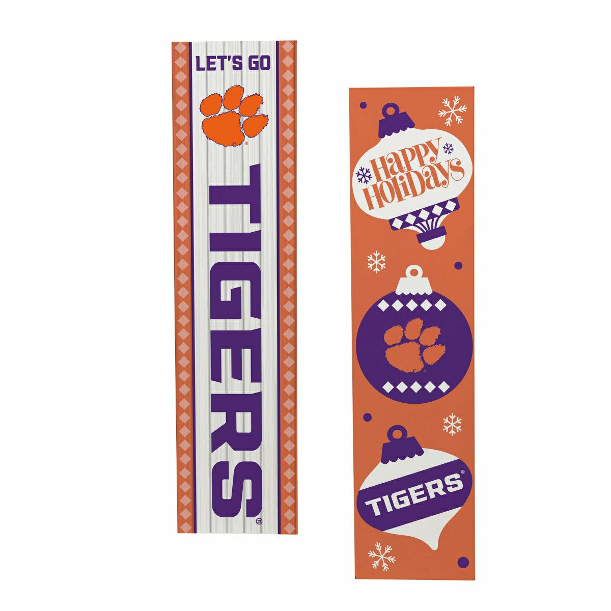 47" Double Sided Leaner, Clemson University, Christmas