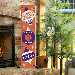 47" Double Sided Leaner, Clemson University, Christmas