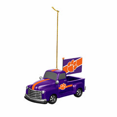 Clemson University Rally Truck Ornament, Set of 2