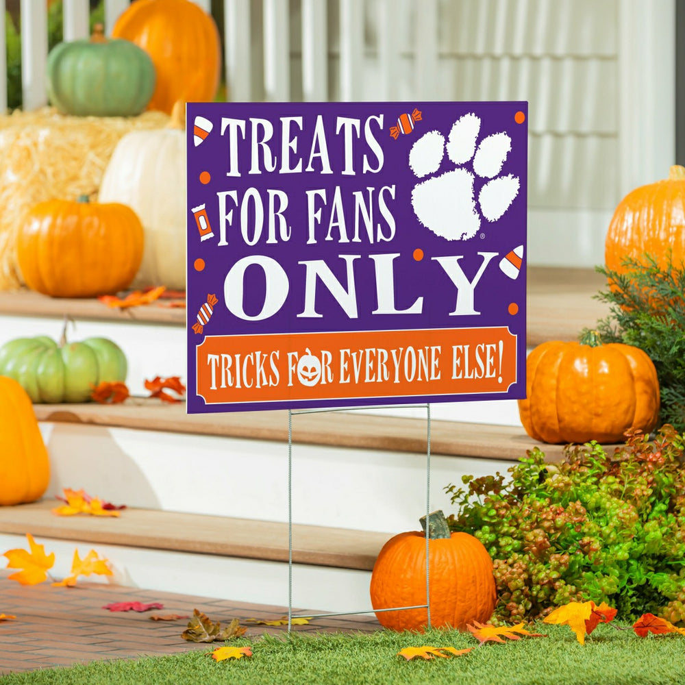 Clemson University Yard Sign, Halloween Treats for Fans