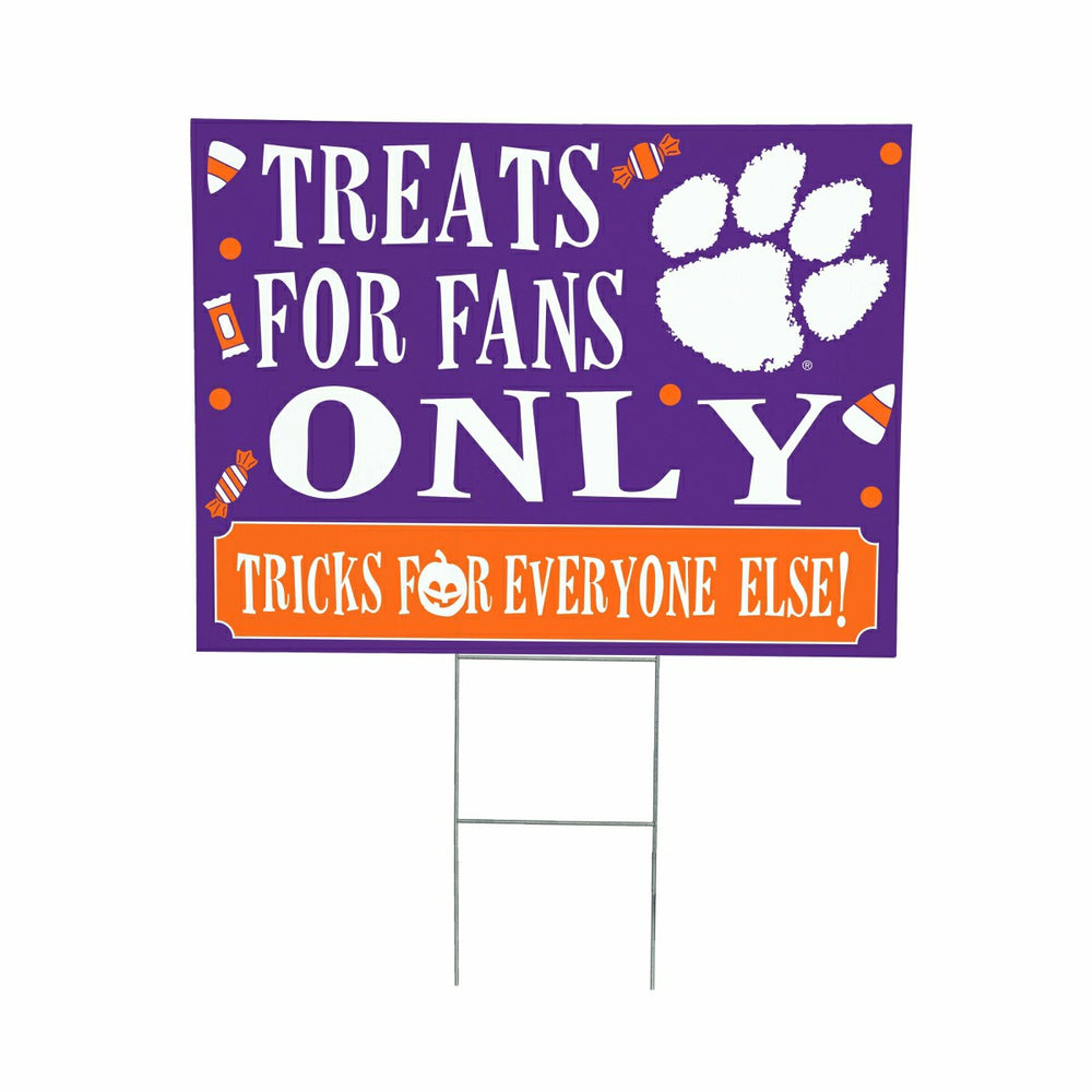 Clemson University Yard Sign, Halloween Treats for Fans