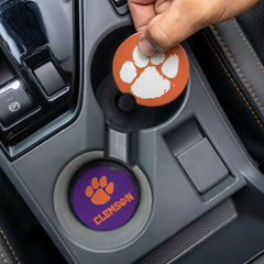 Clemson University Car Coaster Set, 2pc