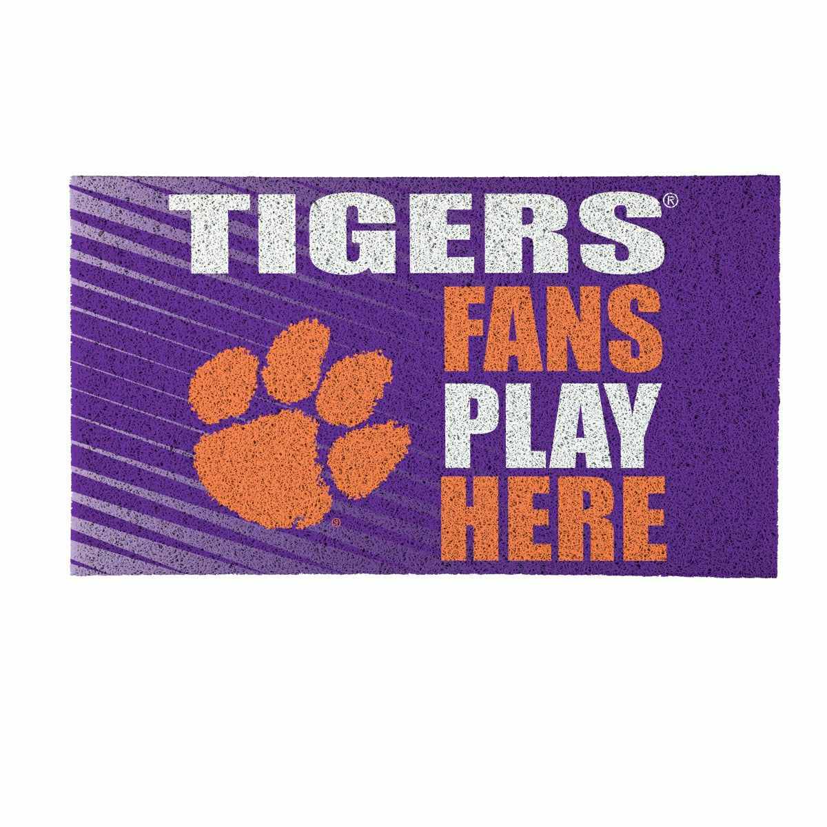 Clemson University Fan Mat, 28"x16"