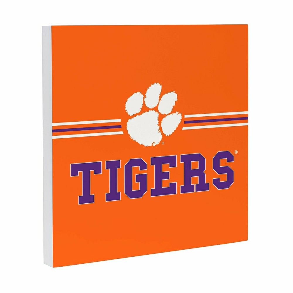 Clemson University Wood Wall Sign, 12x12