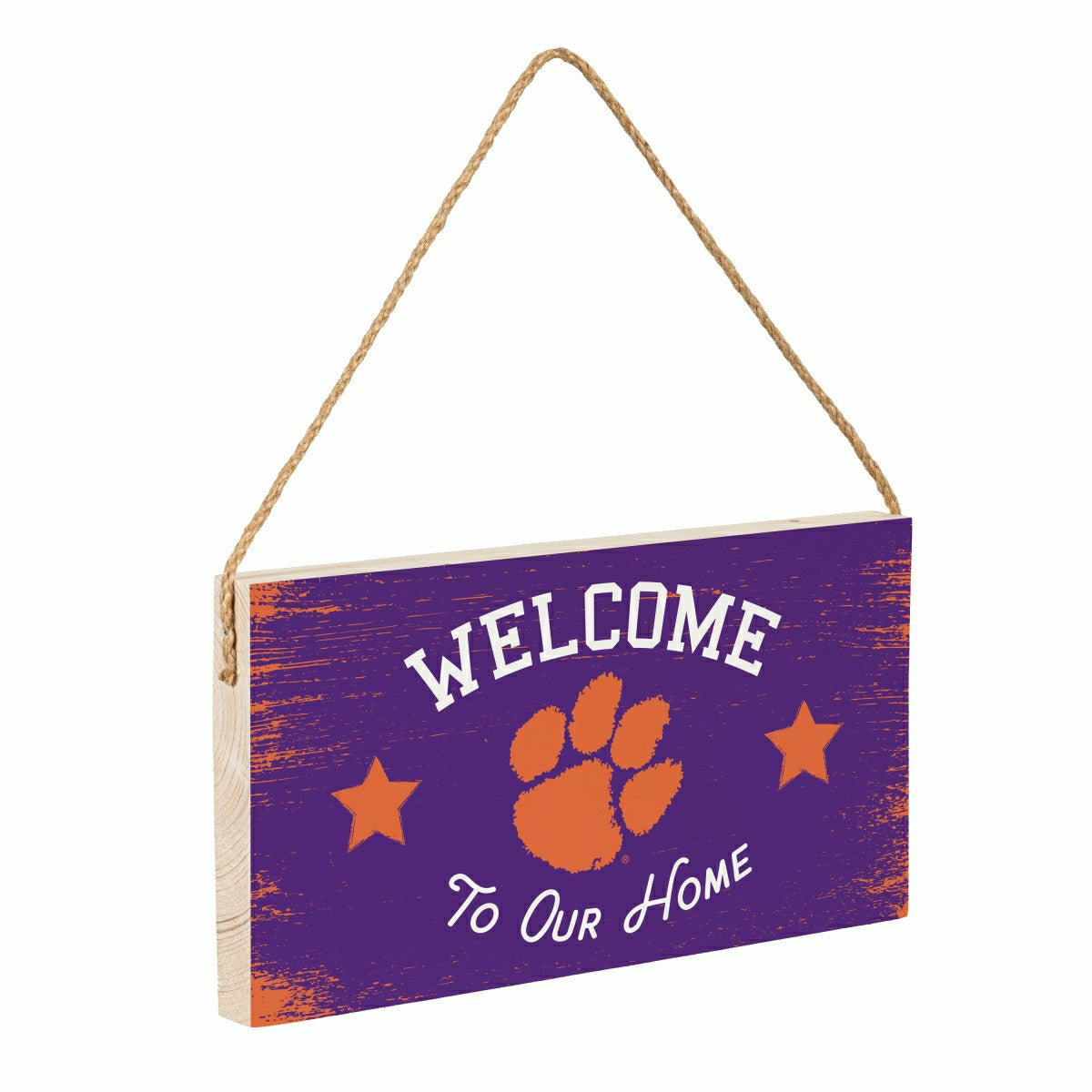 Clemson University Wood Wall Sign, 6x11