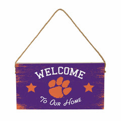 Clemson University Wood Wall Sign, 6x11