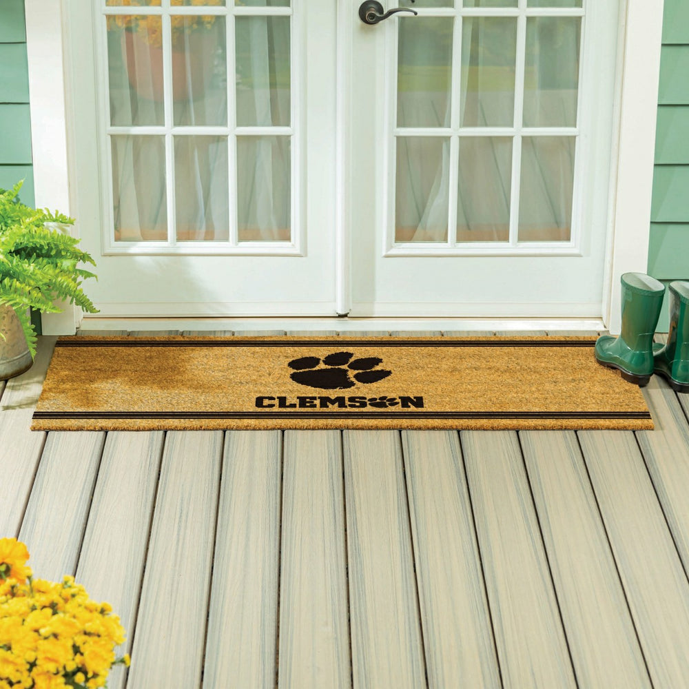 Clemson University Extra Large One Color Coir Mat, 60"x24"