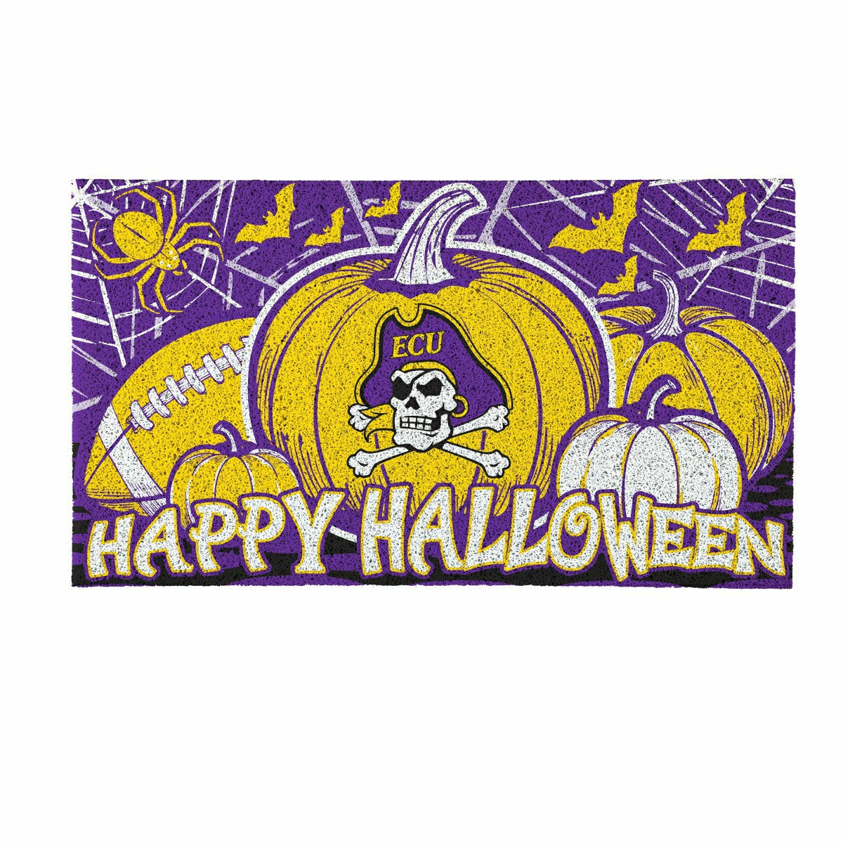 East Carolina University Halloween PVC Mat, 28"x16"