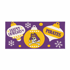 East Carolina University Holiday Flocked Coir Sassafras Switch Mat, 22