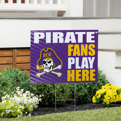 East Carolina University Coroplast Yard Sign "Fans Play Here"