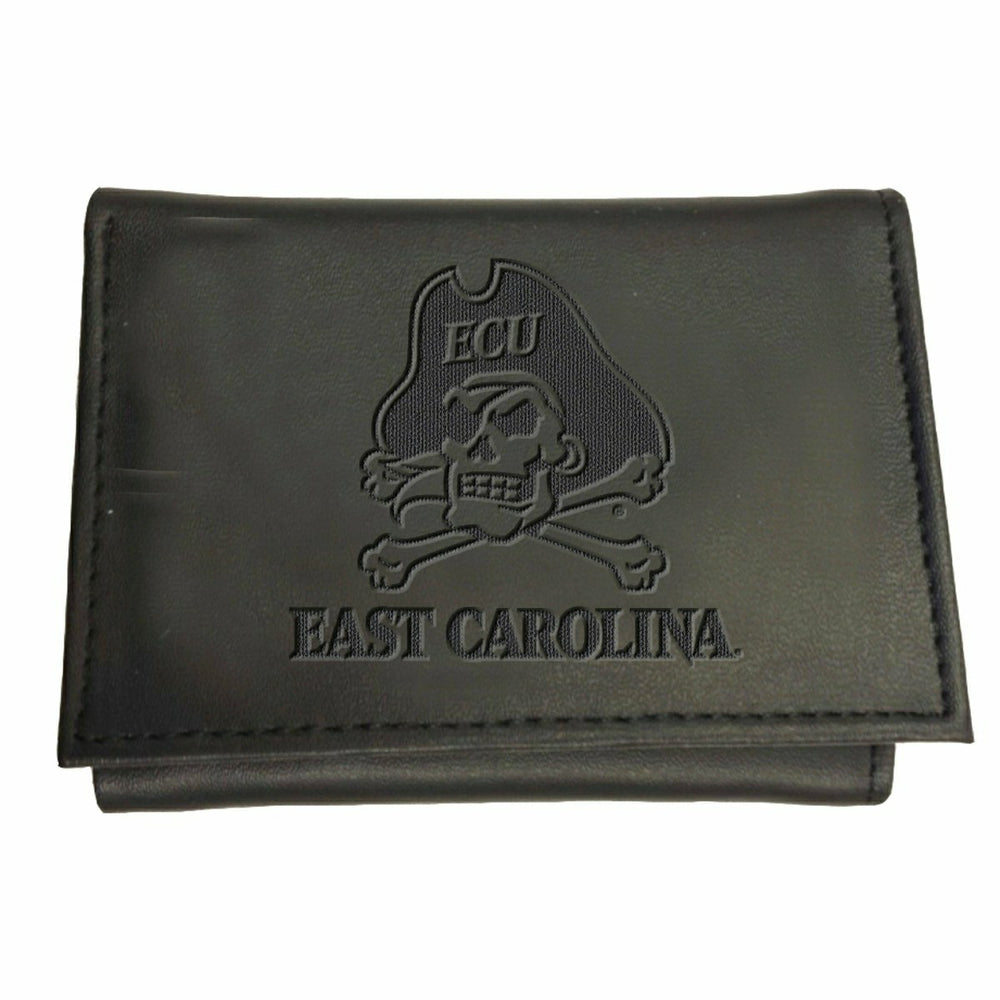 East Carolina University, Tri-Fold Wallet, Black