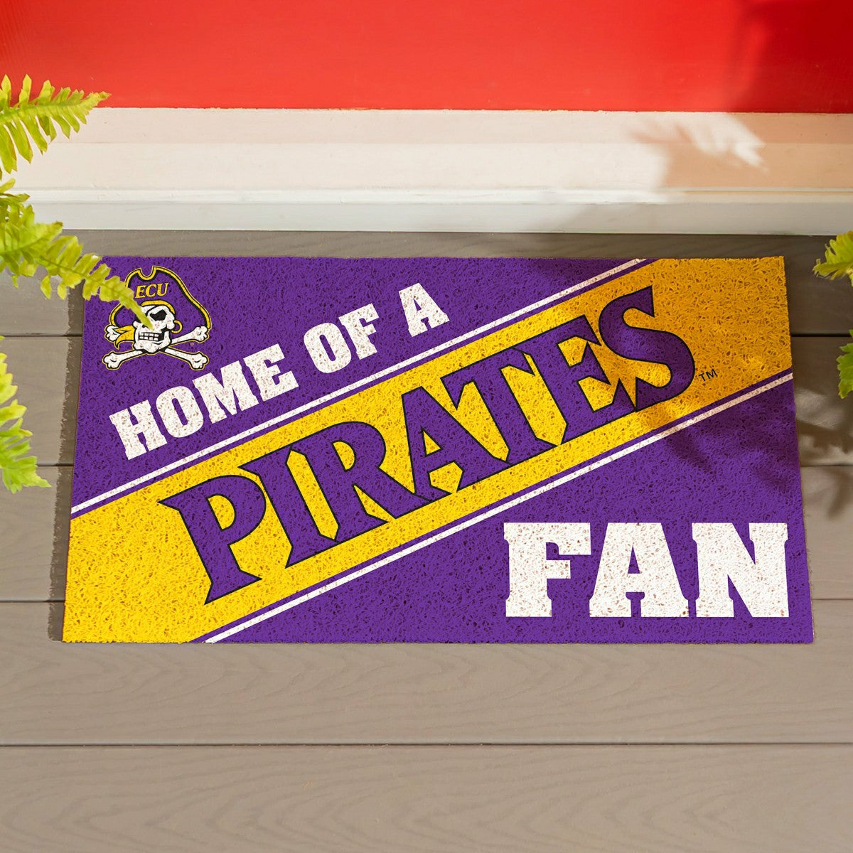East Carolina University, PVC Mat COLOR, Home of a Fan