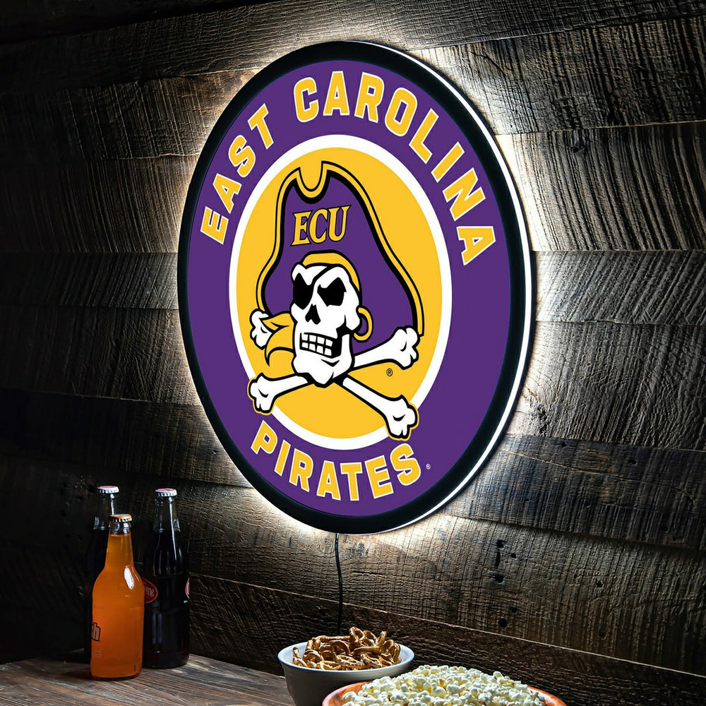 LED Wall Decor, Round, East Carolina University