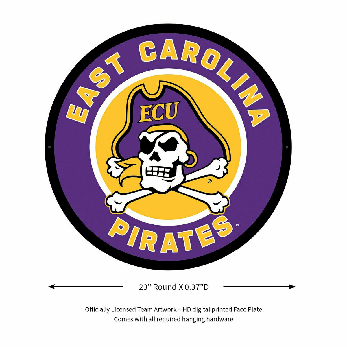 LED Wall Decor, Round, East Carolina University