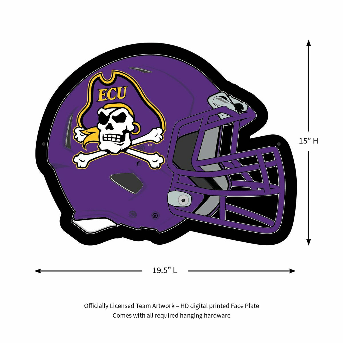 LED Wall Decor, Helmet, East Carolina University
