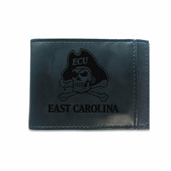 Front Pocket Wallet w/ RFID Blocking, East Carolina University, Black