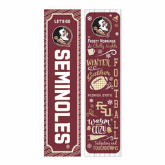 46" Double Sided Leaner, Florida State University, Winter Seasonal