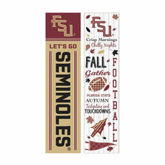 46" Double Sided Leaner, Florida State University, Fall Seasonal