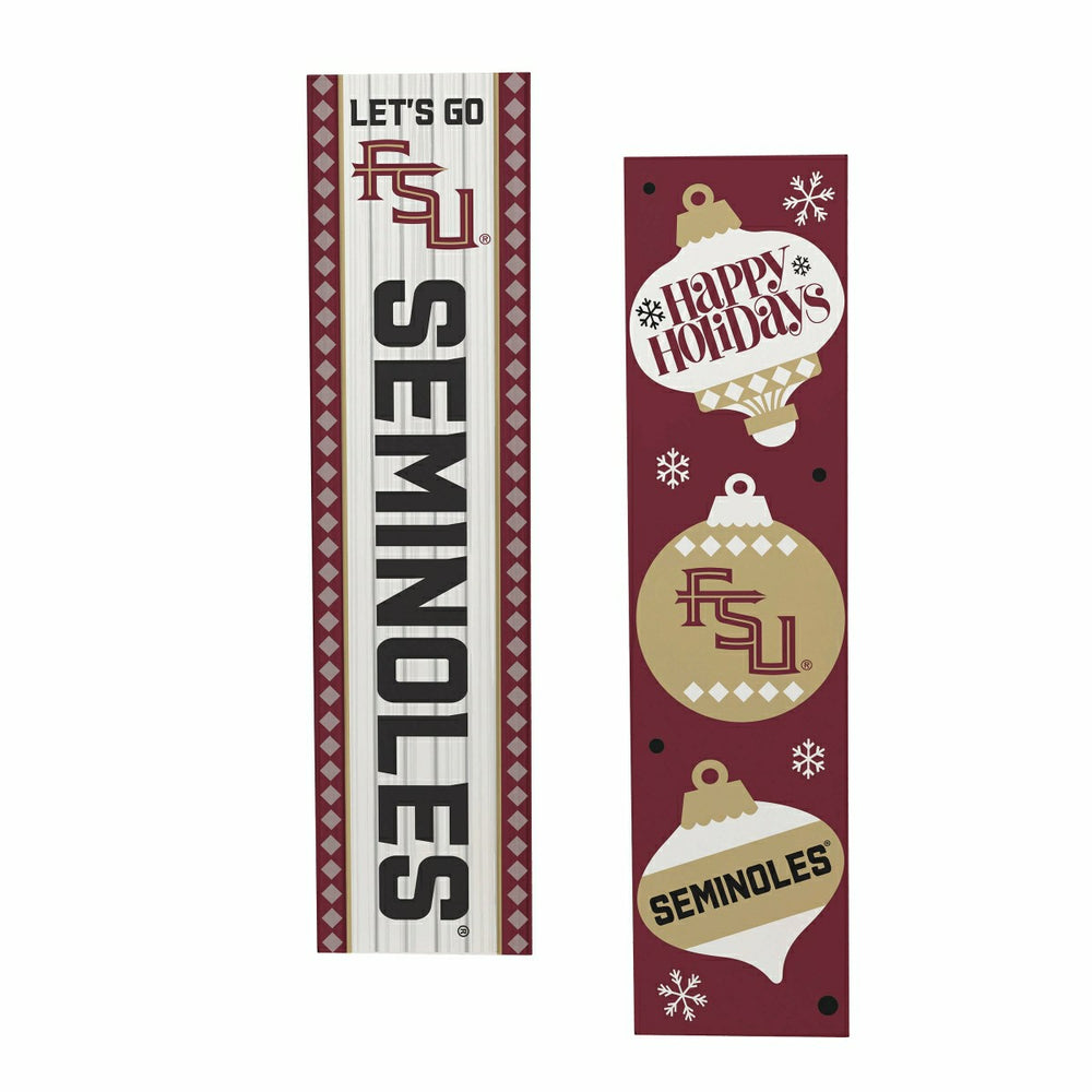 47" Double Sided Leaner, Florida State University, Christmas